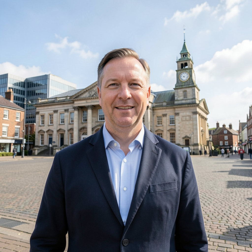 Reform leader campaigns to make Nuneaton and Bedworth North Council headquarters